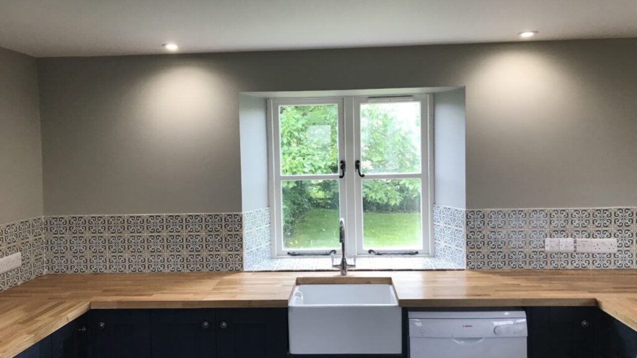 Kitchen splashback tiling in Street Somerset