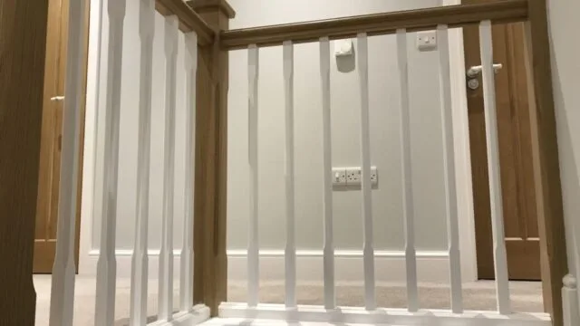 fresh paint to handrail