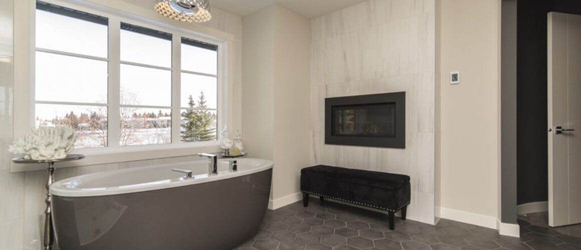 bathroom hexagon tiles